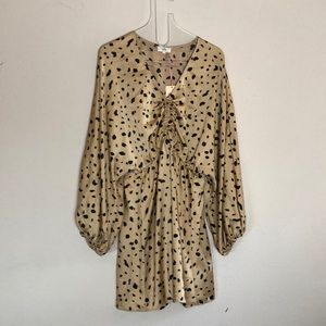 Entro dress size large animal print